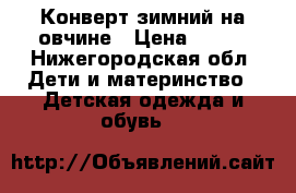 Конверт зимний на овчине › Цена ­ 500 - Нижегородская обл. Дети и материнство » Детская одежда и обувь   